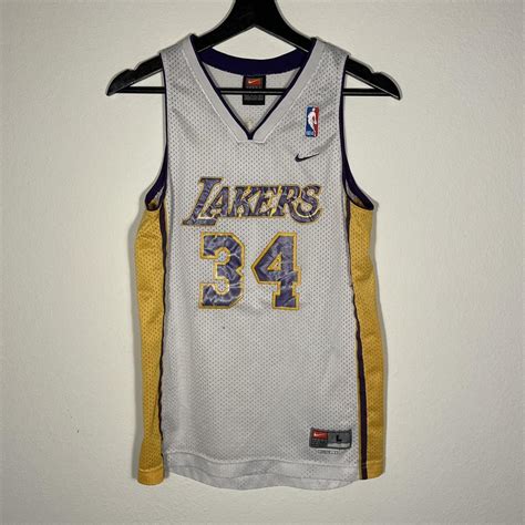 Vintage Shaq Lakers Jersey Size Youth Large... - Depop