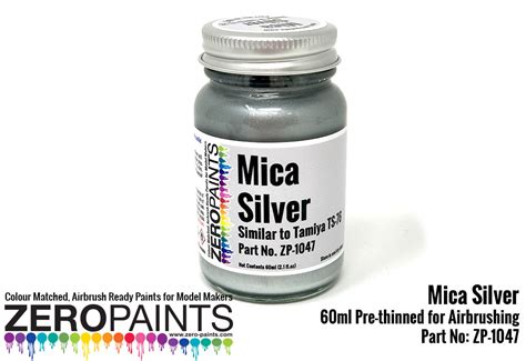 Mica Silver Paint (Similar to TS76) 60ml | ZP-1047 | Zero Paints