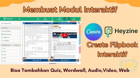 Cara Membuat Ebook Interaktif dengan Canva dan Heyzine Flipbook II ...