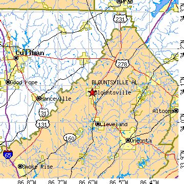 Blountsville, Alabama (AL) ~ population data, races, housing & economy