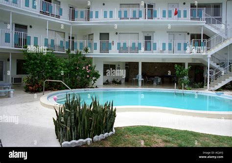 Swimming pool in a Florida motel Stock Photo - Alamy