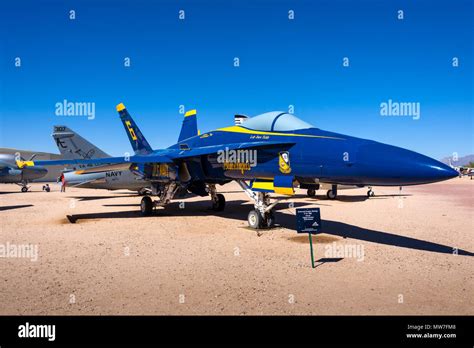 F/A-18A Blue Angels Aircraft Stock Photo - Alamy