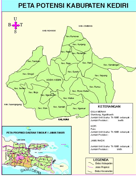 POTENTIAL MAP OF KEDIRI REGENCY