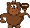 Monkey Football Clip Art at Clker.com - vector clip art online, royalty free & public domain