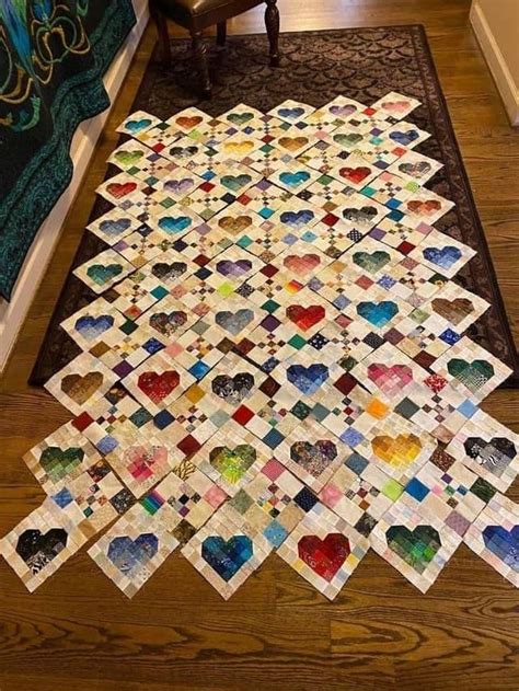 Scrappy Heart Block Tutorial – INLove – Heather Givans in 2021 | Scrap quilt patterns, Quilt ...