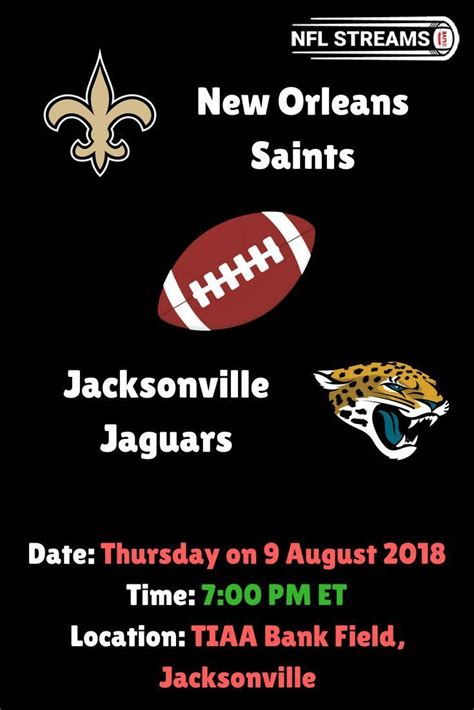 New Orleans Saints vs Jacksonville Jaguars Live | Watch New Orleans Saints vs Jacksonville ...