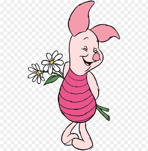 Free download | HD PNG piglet winnie the pooh with flower PNG transparent with Clear Background ...