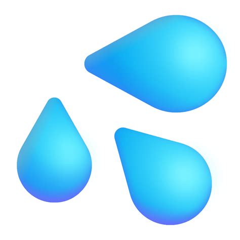 Sweat Droplets 3d Icon | FluentUI Emoji 3D Iconpack | Microsoft