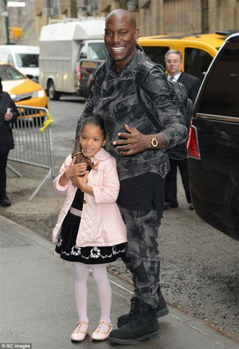 Tyrese Gibson brings daughter Shayla, seven, to The View studio in NYC | Daily Mail Online