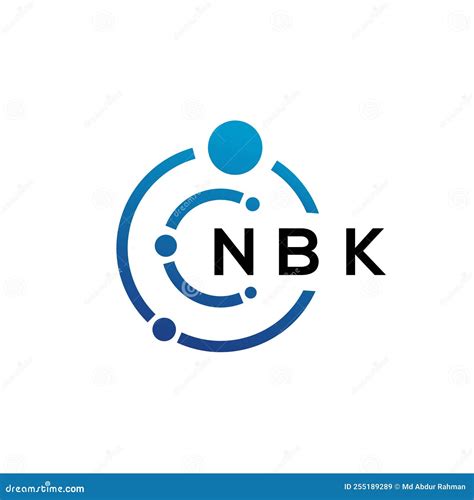 NBK Letter Technology Logo Design on White Background. NBK Creative Initials Letter it Logo ...