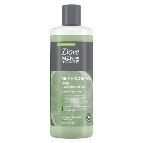 Dove Men+Care Body Wash Lime + Avocado Oil, 18 fl. Oz. - Walmart.com