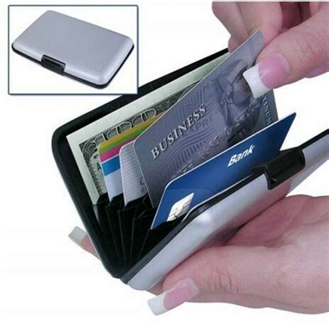 Security Card Wallet, Extra Thick Aluma Hard Case Cards Wallets ...