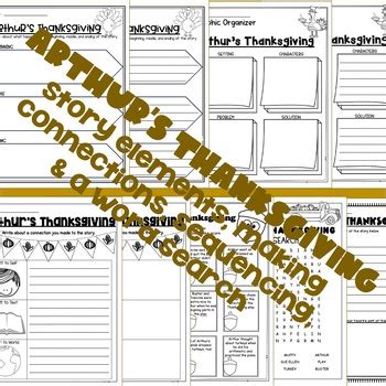 Arthur's Thanksgiving | Book Activities by FamBam Creations | TPT