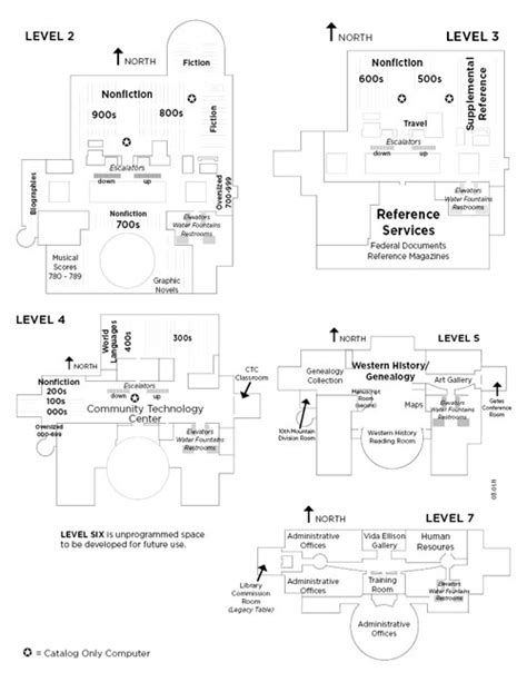 Central Library Maps and Call Number Guide | Denver Public Library