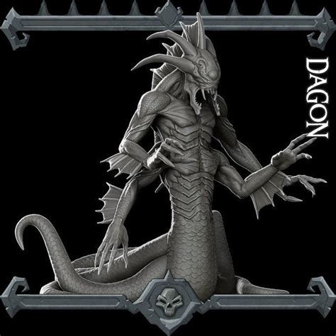 Dagon EPIC Sized Statue Dungeons and Dragons Cthulhu Mythos Pathfinder War Gaming - Etsy