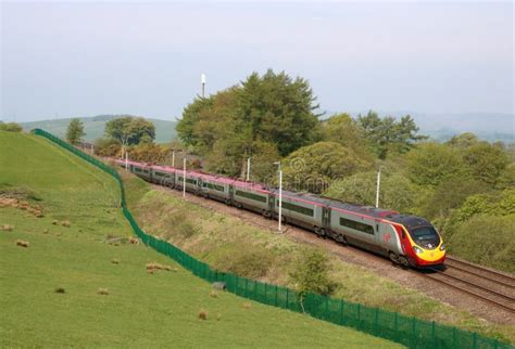 Alstom Pendolino Train On West Coast Mainline UK Editorial Stock Image ...