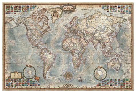 4000 Piece Puzzle World Map By Educa | Challenging, Fun, Eduational