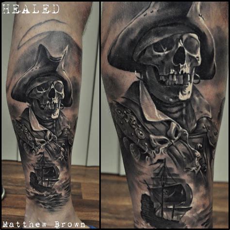 Pirate Skeleton on Guys Leg