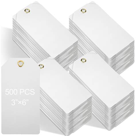 Thyle 500 Pcs Waterproof Plastic Tags Plastic Labeling Tags Shipping ...