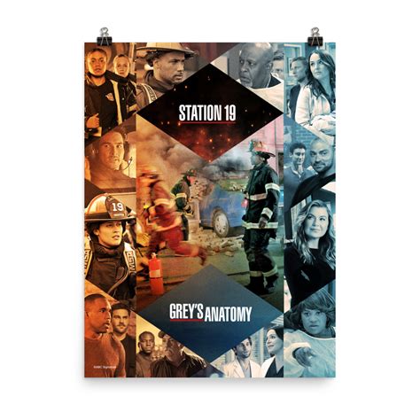 Grey's Anatomy x Station 19 Crossover Premium Satin Poster – ABC Shop