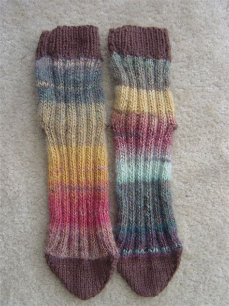 Knitted Tube Socks Free Pattern