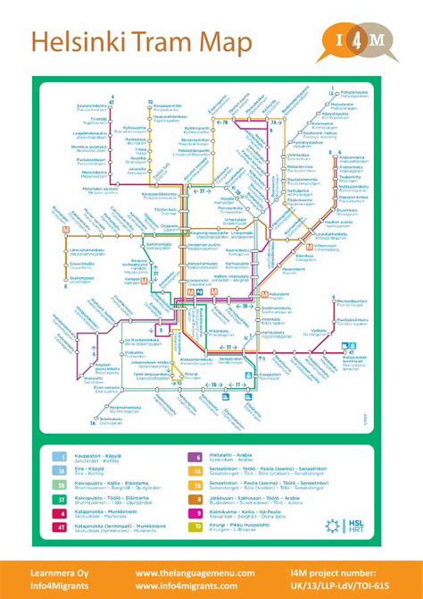 (PDF) Helsinki Tram Map - info4migrants.com€¦ · Helsinki Tram Map Learnmera Oy Info4Migrants I4M ...