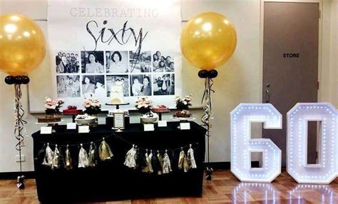 60th birthday party ideas. … | 60th birthday party decorations, 60th ...