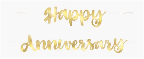 Happy Anniversary Banner Png - Calligraphy , Free Transparent Clipart ...