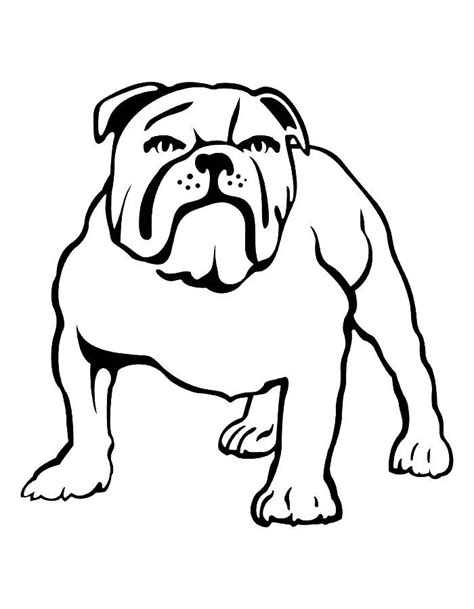 Cute french bulldog coloring page