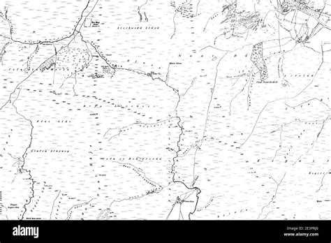 Map of Montgomeryshire OS Map name 046-SE, Ordnance Survey, 1885-1896 Stock Photo - Alamy