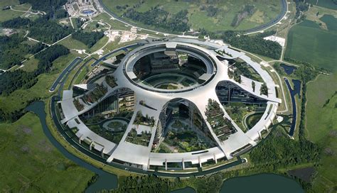 Xandar city building concept art | Circular buildings, Futuristic ...