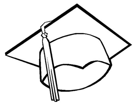 Drawing Graduation Cap Coloring Pages | Color Luna