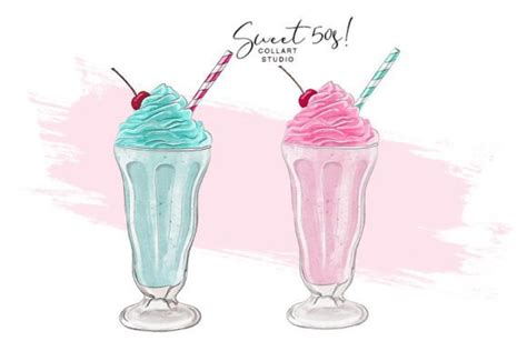 Milkshake Clip Art, Cute Illustration Graphic by collartstudio · Creative Fabrica