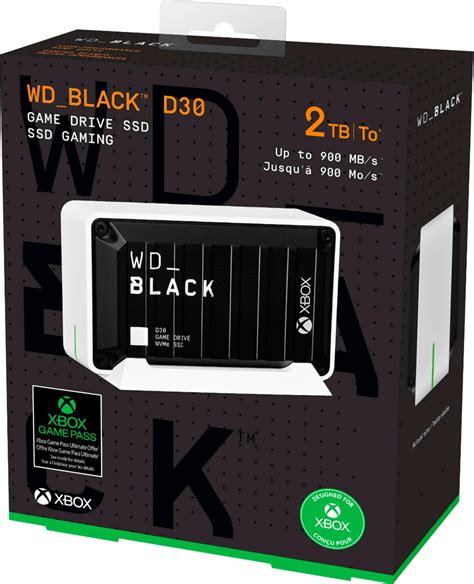 WD WD_BLACK D30 2TB Game Drive for Xbox External USB Type C Portable ...