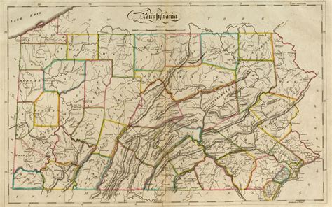 Pennsylvania Counties Historical Maps