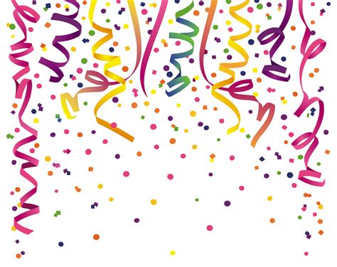 Confetti transparent clip art image - Clipartix