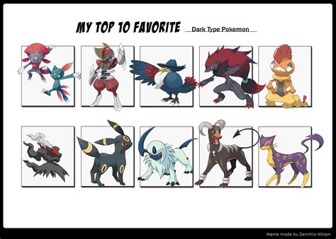 All Dark Type Pokemon - DoubleLovely