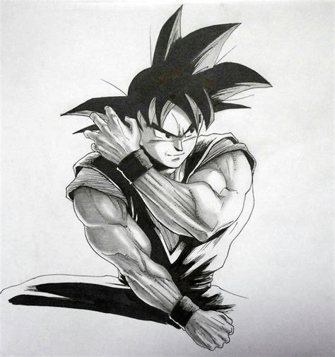 Goku Sketch Drawing at PaintingValley.com | Explore collection of Goku ...