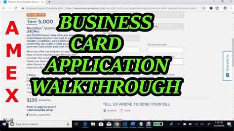 How To Apply For AMEX BUSINESS CARDS | Easy Step by Step Guide - YouTube