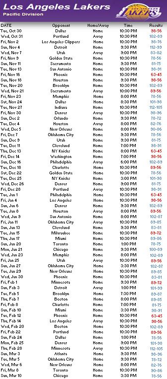 La Lakers Schedule 2022 23Printable - Printable Schedule