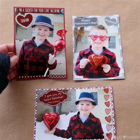 Personalized Photo Valentine Cards by Simplynotable.com | Valentines cards, Valentine photo ...