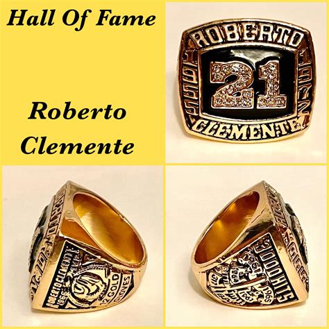 Roberto Clemente Hall of Fame Induction Ring Size 11 - Etsy