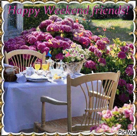 Happy Weekend friends! - Free animated GIF - PicMix