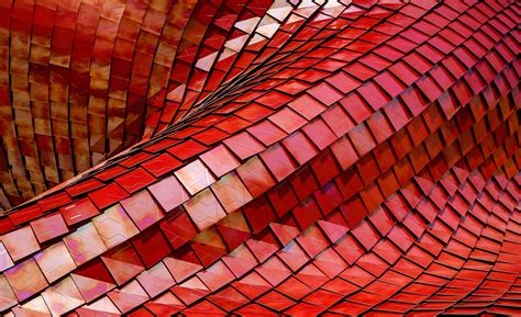 Free Images : architecture, texture, wave, roof, wall, pattern, line, red, color, brick ...