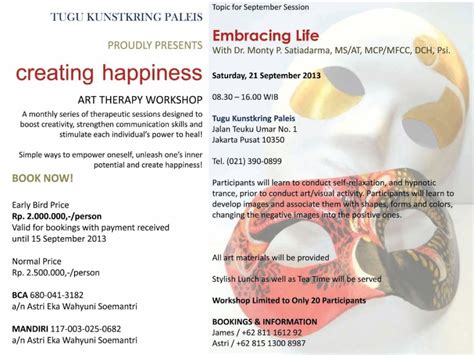 Creating Happiness - Art Therapy Workshop - Tugu Hotels & Restaurants