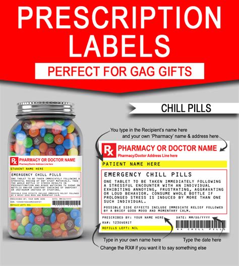 Pill Bottle Label Template Free - PRINTABLE TEMPLATES