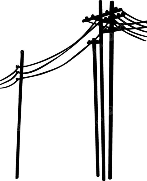 Electric Power Lines Vector Hd Images, Power Lines Vinyl Ready Vectors, Graphical, Source ...