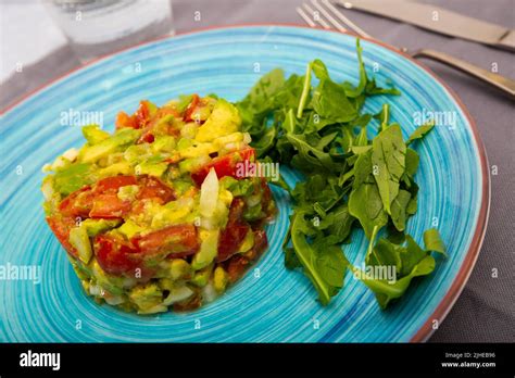 Mexican guacamole salad Stock Photo - Alamy