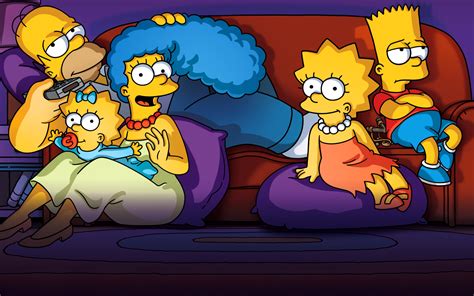 Wallpaper : The Simpsons, Homer Simpson, Marge Simpson, Bart Simpson, Lisa Simpson, Maggie ...