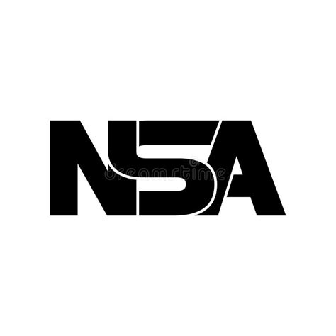 Letter NSA Simple Monogram Logo Icon Design. Stock Vector ...